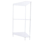 3 Tier Triangular Acrylic Corner Side Table Small Corner Side Table Bathroom Organizer Water Resistant End Table