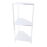 3 Tier Triangular Acrylic Corner Side Table Small Corner Side Table Bathroom Organizer Water Resistant End Table