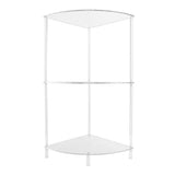 3 Tier Corner Table Multifunctional Acrylic Wall Side Table for Bedroom Bathroom Living Room In Australia - Darrahopens