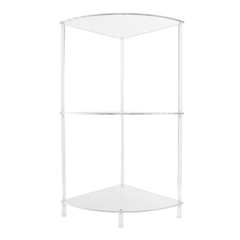 3 Tier Corner Table Multifunctional Acrylic Wall Side Table for Bedroom Bathroom Living Room In Australia - Darrahopens