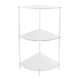 3 Tier Corner Table Multifunctional Acrylic Wall Side Table for Bedroom Bathroom Living Room In Australia - Darrahopens
