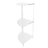 3 Tier Corner Table Multifunctional Acrylic Wall Side Table for Bedroom Bathroom Living Room In Australia - Darrahopens