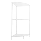 3 Tier Corner Table Multifunctional Acrylic Wall Side Table for Bedroom Bathroom Living Room