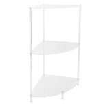 3 Tier Corner Table Multifunctional Acrylic Wall Side Table for Bedroom Bathroom Living Room