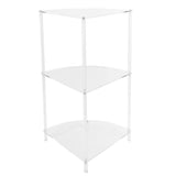 3 Tier Corner Table Multifunctional Acrylic Wall Side Table for Bedroom Bathroom Living Room