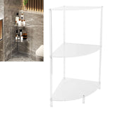 3 Tier Corner Table Multifunctional Acrylic Wall Side Table for Bedroom Bathroom Living Room