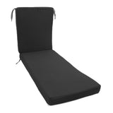 Lounge Chair Cushion with Ties Removable Rain Proof Fade Proof Sun Lounger Replacement Cushion for Beach Outdoor Patio Black In Australia - Darrahopens