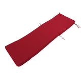 Lounge Chair Cushion with Ties Removable Rain Proof Fade Proof Sun Lounger Replacement Cushion for Beach Outdoor Patio Burgundy