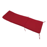 Lounge Chair Cushion with Ties Removable Rain Proof Fade Proof Sun Lounger Replacement Cushion for Beach Outdoor Patio Burgundy