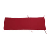 Lounge Chair Cushion with Ties Removable Rain Proof Fade Proof Sun Lounger Replacement Cushion for Beach Outdoor Patio Burgundy