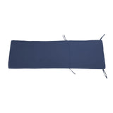 Lounge Chair Cushion with Ties Removable Rain Proof Fade Proof Sun Lounger Replacement Cushion for Beach Outdoor Patio Navy Blue