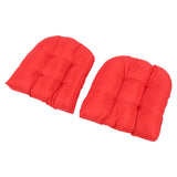 2pcs Outdoor Chair Cushions Tufted Patio Furniture Cushions Thick Outdoor Seat Cushion U Shaped Chair Pads 18.9x18.9in Red In Australia - Darrahopens