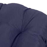 2pcs Outdoor Chair Cushions Tufted Patio Furniture Cushions Thick Outdoor Seat Cushion U Shaped Chair Pads 18.9x18.9in Navy