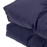 2pcs Outdoor Chair Cushions Tufted Patio Furniture Cushions Thick Outdoor Seat Cushion U Shaped Chair Pads 18.9x18.9in Navy
