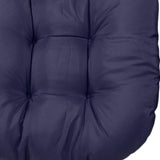 2pcs Outdoor Chair Cushions Tufted Patio Furniture Cushions Thick Outdoor Seat Cushion U Shaped Chair Pads 18.9x18.9in Navy