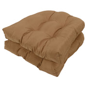 2pcs Outdoor Chair Cushions Tufted Patio Furniture Cushions Thick Outdoor Seat Cushion U Shaped Chair Pads 18.9x18.9in Light Brown In Australia - Darrahopens