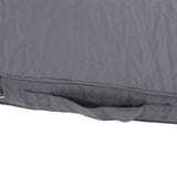 2PCS Patio Chair Cushions 18.9x18.9x3.94in Outdoor Seat Cushions for Patio Furniture Garden Sofa Couch Pads with Handle Straps Washable Cover Square Dark Grey