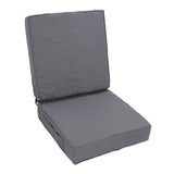 2PCS Patio Chair Cushions 18.9x18.9x3.94in Outdoor Seat Cushions for Patio Furniture Garden Sofa Couch Pads with Handle Straps Washable Cover Square Dark Grey