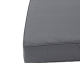 Outdoor Chair Cushion Set Polyester Water Proof Thickened PP Cotton Integrated Seating Cushion and Back Pillow Set for Garden Patio Beach Dark Grey In Australia - Darrahopens