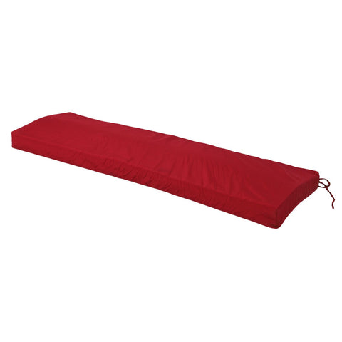 Outdoor Bench Cushion Polyester Sponge Rainproof Anti Slip Swing Seat Cushion Outdoor Chair Cushion with Straps for Garden Patio Furniture Wine Red In Australia - Darrahopens