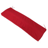 Outdoor Bench Cushion Polyester Sponge Rainproof Anti Slip Swing Seat Cushion Outdoor Chair Cushion with Straps for Garden Patio Furniture Wine Red