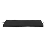 Outdoor Bench Cushion Polyester Sponge Rainproof Anti Slip Swing Seat Cushion Outdoor Chair Cushion with Straps for Garden Patio Furniture Black In Australia - Darrahopens