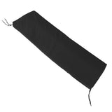 Outdoor Bench Cushion Polyester Sponge Rainproof Anti Slip Swing Seat Cushion Outdoor Chair Cushion with Straps for Garden Patio Furniture Black