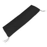 Outdoor Bench Cushion Polyester Sponge Rainproof Anti Slip Swing Seat Cushion Outdoor Chair Cushion with Straps for Garden Patio Furniture Black