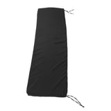 Outdoor Bench Cushion Polyester Sponge Rainproof Anti Slip Swing Seat Cushion Outdoor Chair Cushion with Straps for Garden Patio Furniture Black