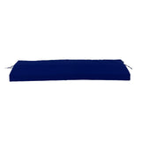 Outdoor Bench Cushion Polyester Sponge Rainproof Anti Slip Swing Seat Cushion Outdoor Chair Cushion with Straps for Garden Patio Furniture Navy Blue