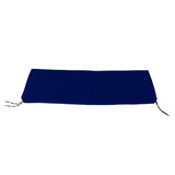 Outdoor Bench Cushion Polyester Sponge Rainproof Anti Slip Swing Seat Cushion Outdoor Chair Cushion with Straps for Garden Patio Furniture Navy Blue