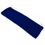 Outdoor Bench Cushion Polyester Sponge Rainproof Anti Slip Swing Seat Cushion Outdoor Chair Cushion with Straps for Garden Patio Furniture Navy Blue
