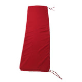Outdoor Bench Cushion Water Proof Patio Furniture Garden Sofa Settee Couch Swing Pad with Strap Removable Cover Wine Red
