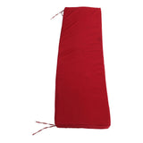 Outdoor Bench Cushion Water Proof Patio Furniture Garden Sofa Settee Couch Swing Pad with Strap Removable Cover Wine Red
