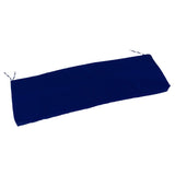 Outdoor Bench Cushion Water Proof Patio Furniture Garden Sofa Settee Couch Swing Pad with Strap Removable Cover Navy