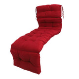 Indoor Outdoor Chaise Lounge Cushion with Ties Splashproof Lounge Chair Cushion Replacement for Lawn Pool 4 Fold 78.74x21.65in Burgundy In Australia - Darrahopens