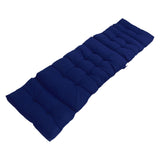 Indoor Outdoor Chaise Lounge Cushion with Ties Splashproof Lounge Chair Cushion Replacement for Lawn Pool 4 Fold 78.74x21.65in Navy