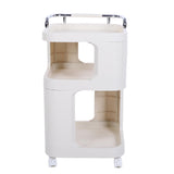 Rolling Utility Cart with Handle Multi Functional Storage Trolley for Office Living Room Movable Storage Organizer with Wheels Short