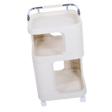 Rolling Utility Cart with Handle Multi Functional Storage Trolley for Office Living Room Movable Storage Organizer with Wheels Short In Australia - Darrahopens