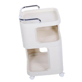 Rolling Utility Cart with Handle Multi Functional Storage Trolley for Office Living Room Movable Storage Organizer with Wheels Short