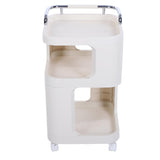 Rolling Utility Cart with Handle Multi Functional Storage Trolley for Office Living Room Movable Storage Organizer with Wheels Short