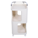 Rolling Utility Cart with Handle Multi Functional Storage Trolley for Office Living Room Movable Storage Organizer with Wheels Tall In Australia - Darrahopens