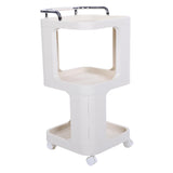 Rolling Utility Cart with Handle Multi Functional Storage Trolley for Office Living Room Movable Storage Organizer with Wheels Tall