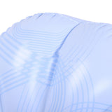 Inflatable Lounge Chair PVC Ergonomic Portable Blow Up Couch Inflatable Air Sofa for Home Camping Blue Line Pattern