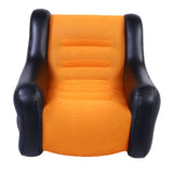 Inflatable Couch Single Sofa PVC Flocking Blow Up Sofa Chair with Armrest for Indoor Outdoor Use In Australia - Darrahopens