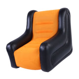 Inflatable Couch Single Sofa PVC Flocking Blow Up Sofa Chair with Armrest for Indoor Outdoor Use