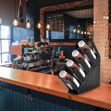 Countertop Coffee Milk Tea Cup Storage Rack Stand Paper Cups Holder Dispenser OrganizerBlack