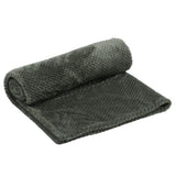 Thicken Soft Polyester Fiber Air Conditioning Bed Blanket for Sofa Bedroom Bedding SuppliesMilitary Green 120x200cm In Australia - Darrahopens