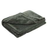 Thicken Soft Polyester Fiber Air Conditioning Bed Blanket for Sofa Bedroom Bedding SuppliesMilitary Green 120x200cm