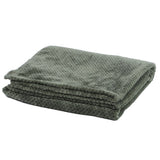 Thicken Soft Polyester Fiber Air Conditioning Bed Blanket for Sofa Bedroom Bedding SuppliesMilitary Green 120x200cm